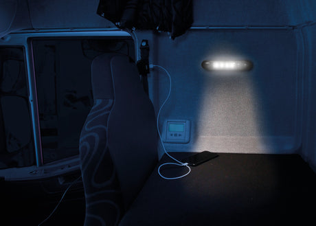 Lampa Pivot-4, luce di cortesia a 4 led, 12/24V 70666