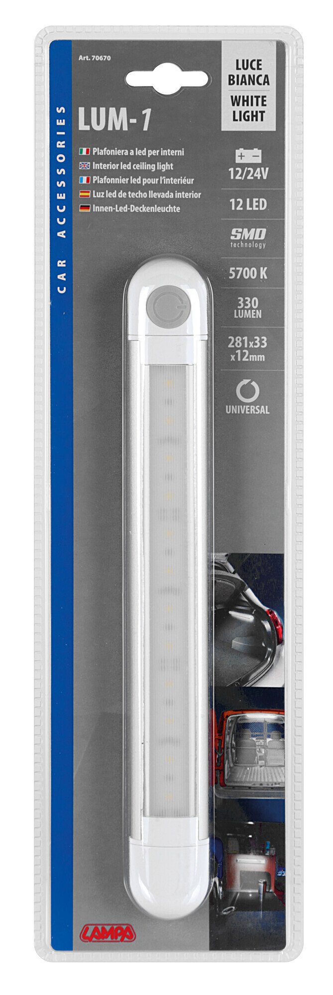 Lampa Lum-1, lampada a Led, 9/33V 70670