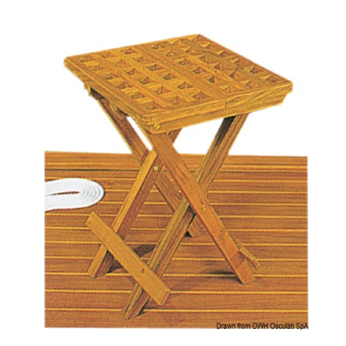 ARC Folding Teak Stool