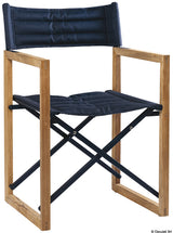 ARC Sedia pieghevole teak ARC The Square blu navy