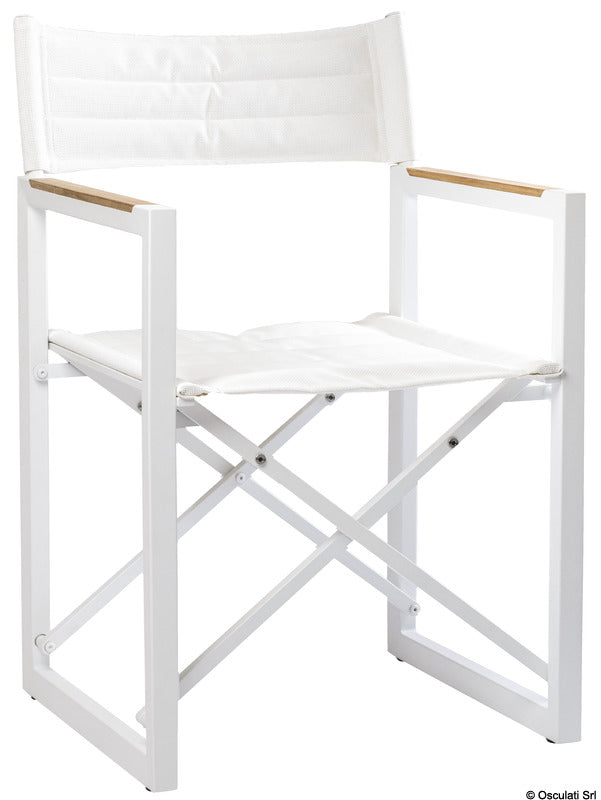 ARC Sedia pieghevole alluminio teak ARC The Square bianca