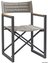 ARC Sedia pieghevole alluminio teak ARC The Square grigia