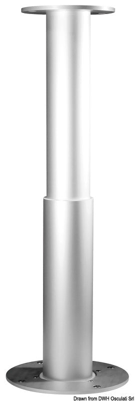 Noval 2-Stage Retractable Table Leg 12V with 90 Degree Plate