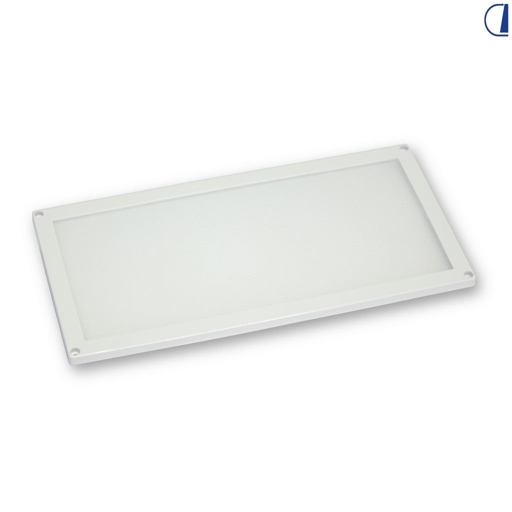 Plafoniera LED rettangolare ultrasottile 20 x 10 cm per camper
