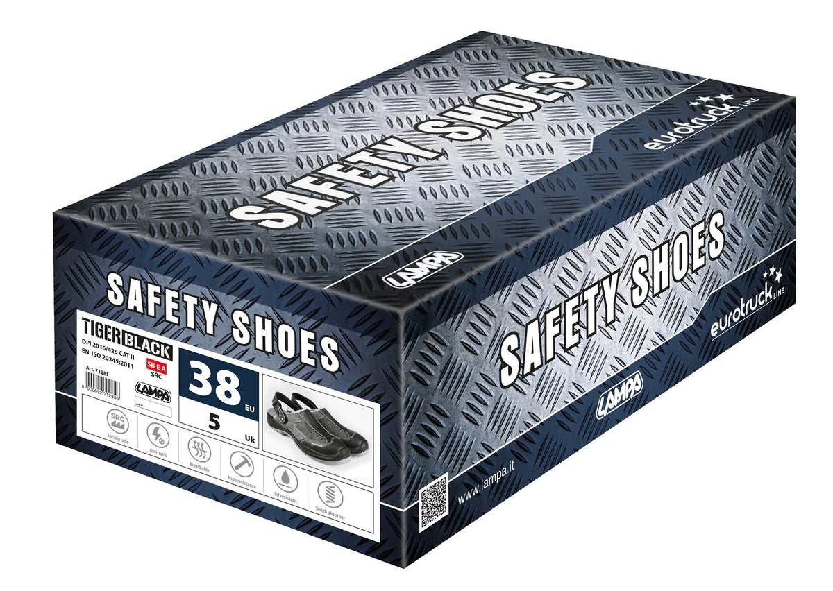 Lampa Tiger Black Sabot Sicherheitschuhe