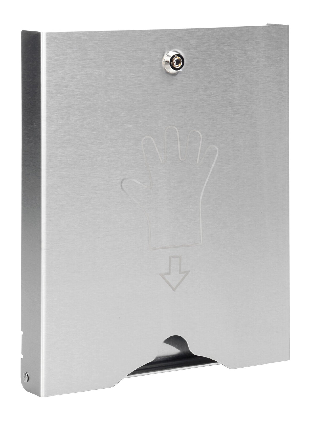 Lampa Dispenser in acciaio inox con serratura per guanti monouso 71414