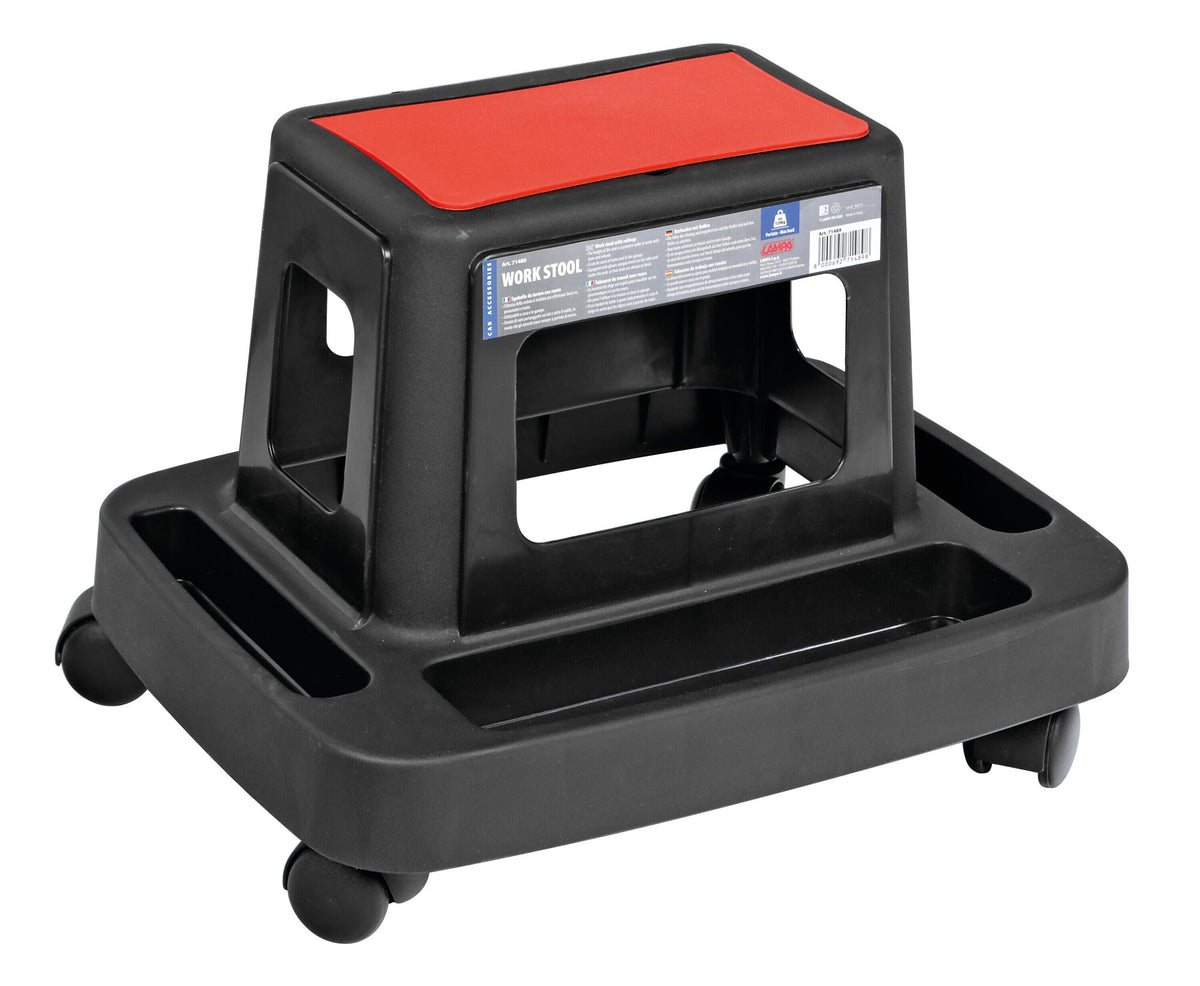 Lampa Work Stool, sgabello da lavoro con ruote 71489