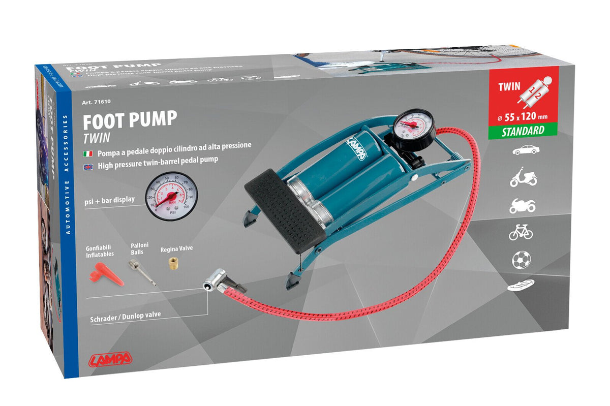 Lampa Pompa a pedale con doppio cilindro - 2 cilindri 71610