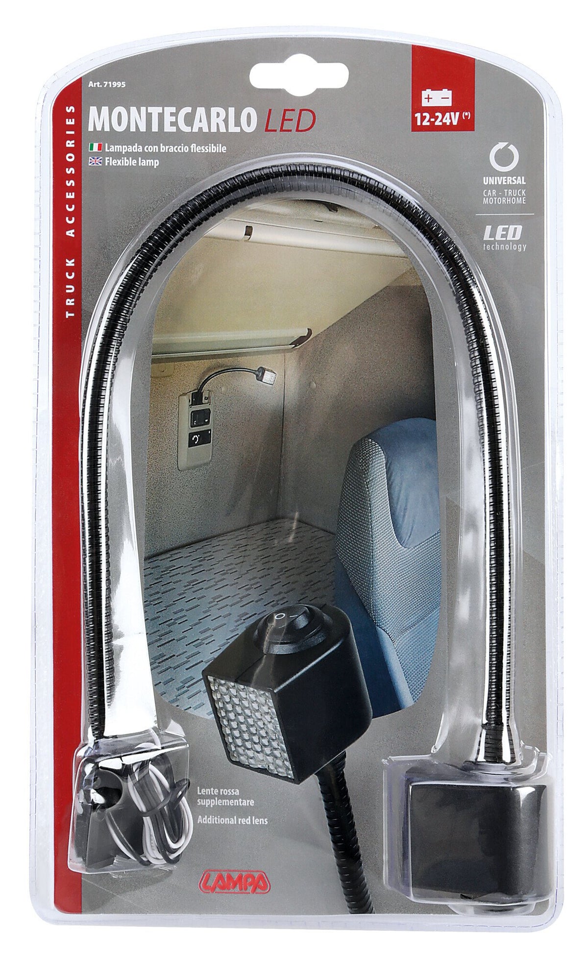 Lampa Montecarlo, lampada flessibile 12V 71995