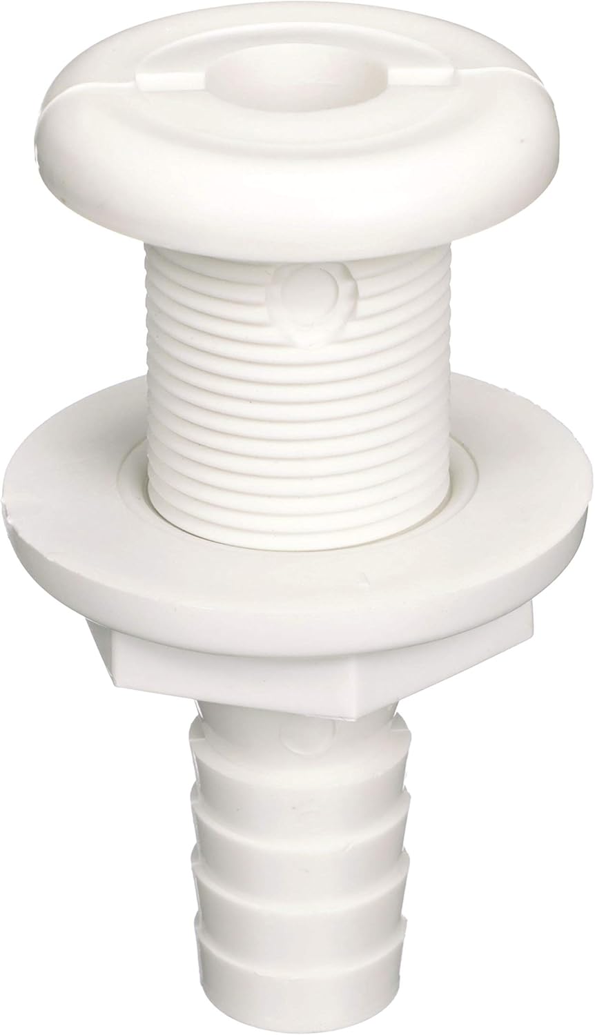 ATTWOOD - connettore passascafo dritto in polipropilene 3 1/4 pollice