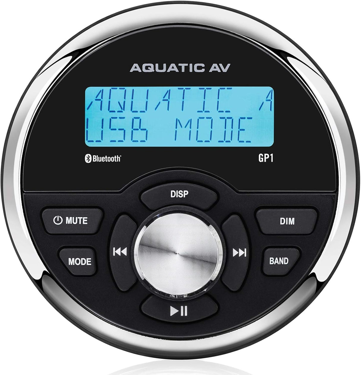 AQUATIC AV GP1 Gauge Size Waterproof Stereo Barca Bluetooth MP3 USB AUX