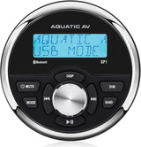 AQUATIC AV GP1 Gauge Size Waterproof Stereo Barca Bluetooth MP3 USB AUX
