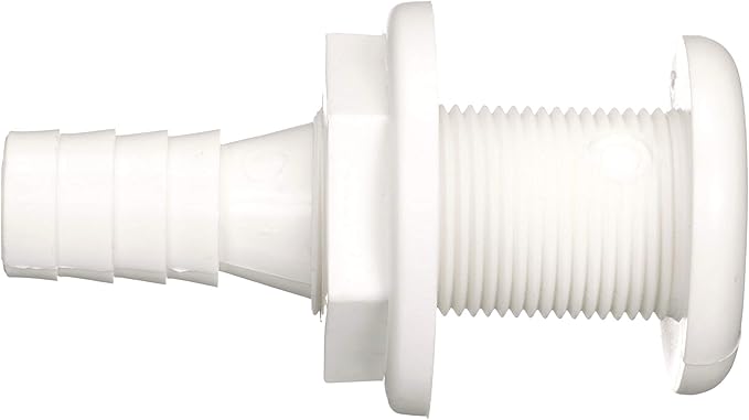 ATTWOOD - connettore passascafo dritto in polipropilene 3 1/4 pollice