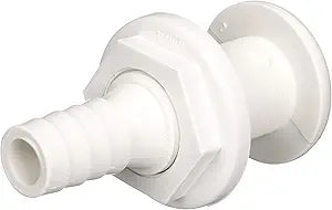 ATTWOOD - connettore passascafo dritto in polipropilene 3 1/4 pollice