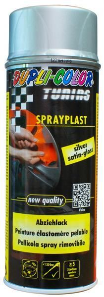 Dupli-Color Vernice rimovibile SprayPlast argento RAL 9006 400 ml