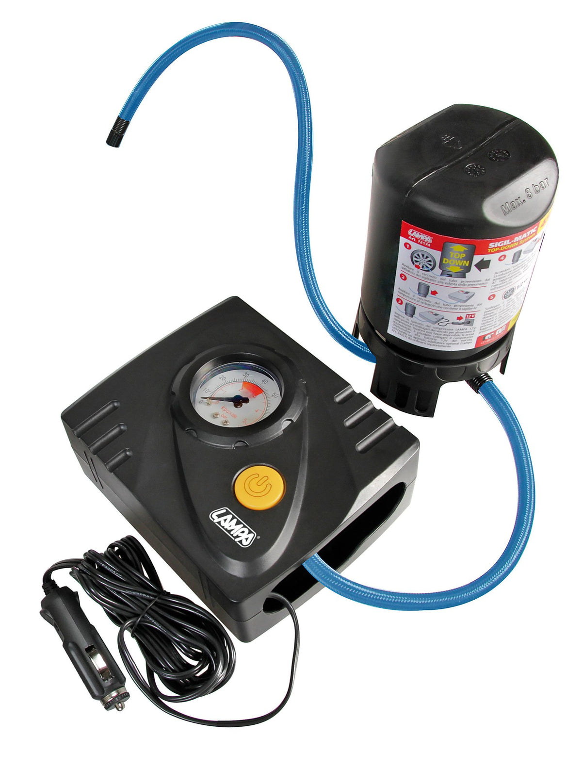 Lampa Pump-Jet & Fix Basic, kit riparazione pneumatici, 12V 72170