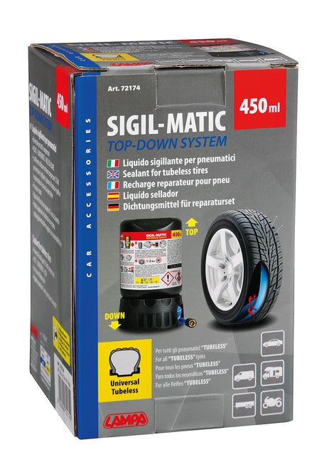 Lampa Sigil-Matic, kit liquido sigillante per pneumatici, 450 ml 72174