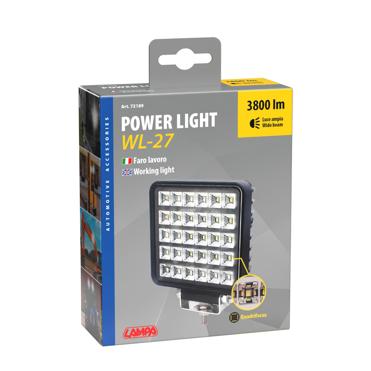 Lampa WL-27, faro ausiliario a 30 Led - 10/30V - Bianco 72189
