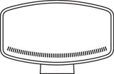 Pilot Pluton, faro alogeno di profondità con luce di posizione a led 248x141 mm
