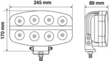 Pilot Pluton Nova faro di profondità LED con luce di posizione 10/30V 245x140 mm