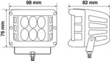 Lampa WL-24, faro ausiliario a 12 Led - 9/32V - Bianco 72287