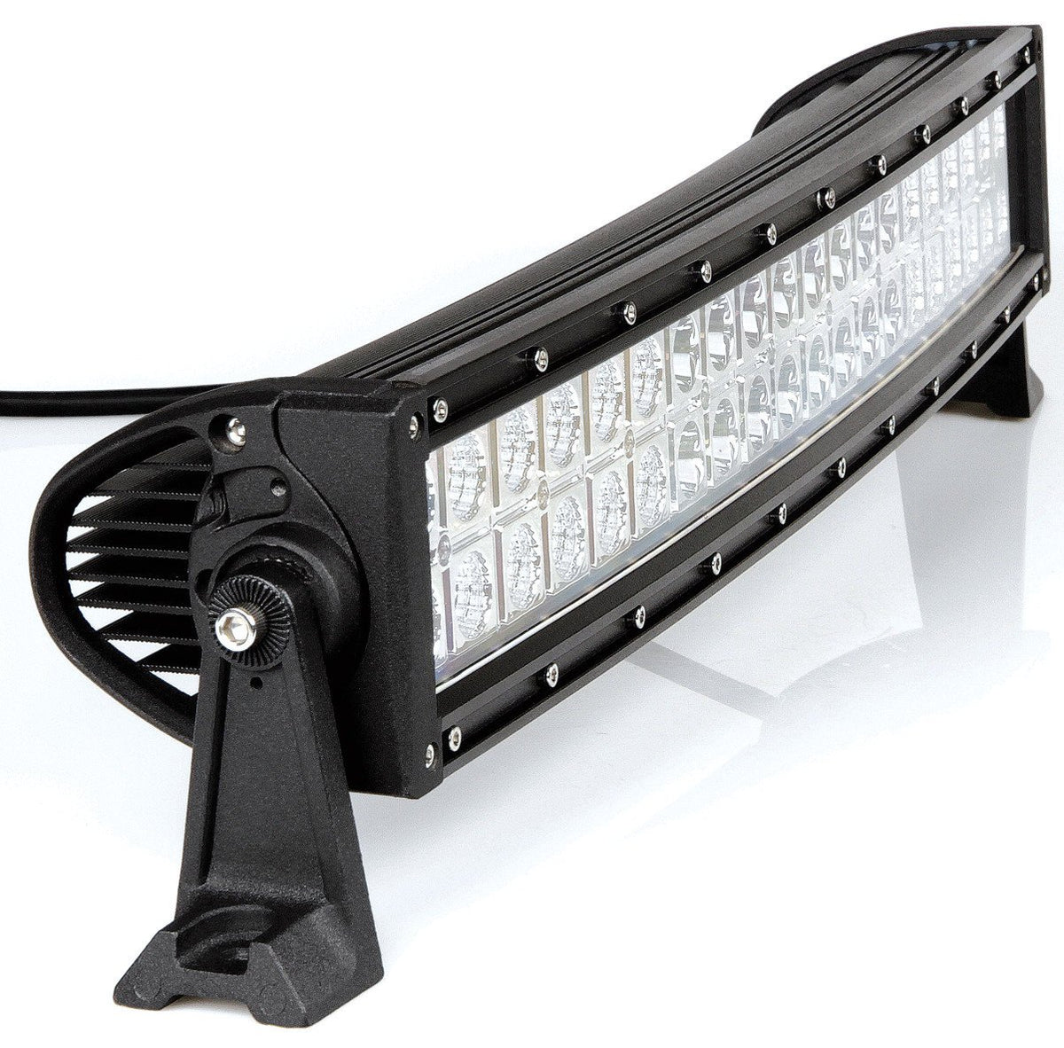 Barra a Led con struttura curva in alluminio, 12/24V - 55 cm