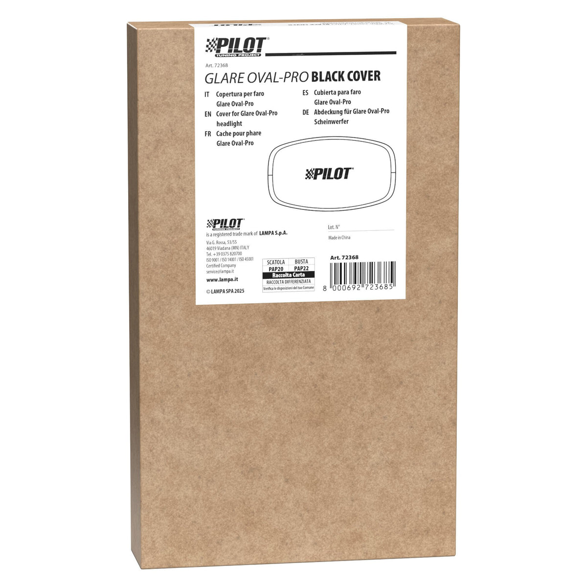 Pilot Copertura per faro Glare Oval-Pro