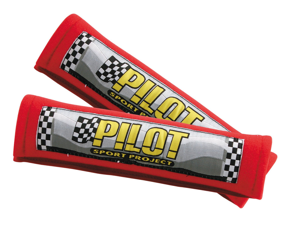 Pilot Pilot, par de cojines para cinturón de sujeción - Rojo 72413