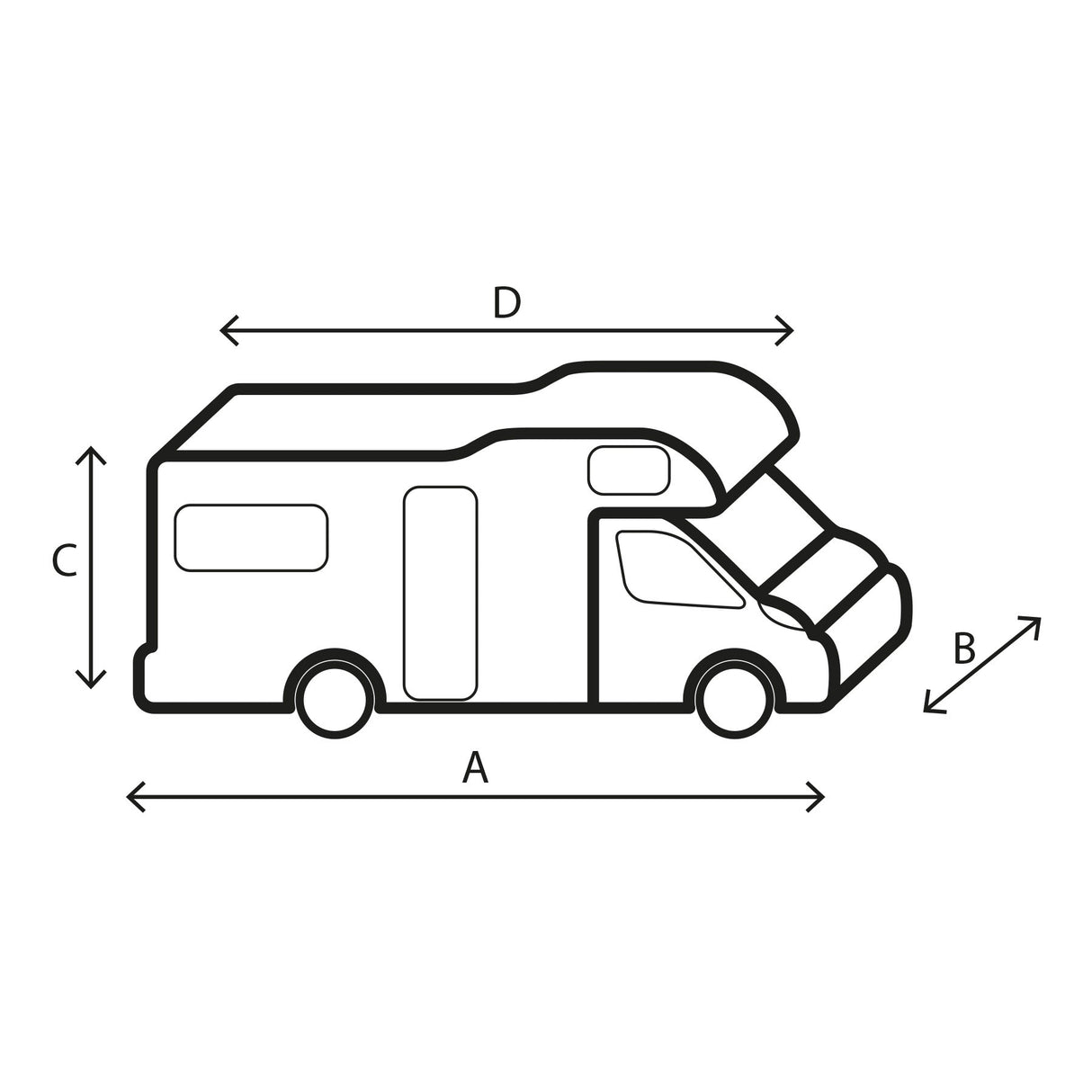 Telo Copricamper Brunner Cover Design 12M 550-600 cm
