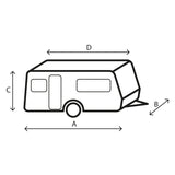 Brunner Cover Design Wohnwagenabdeckung 12M 750-800 cm