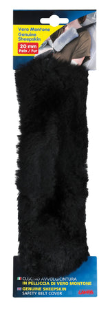 Lampa Cuscino avvolgicintura in vera pelliccia di montone - Nero 72444