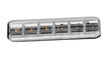 Lampa Luce di segnalazione multifunzione flessibile a 6 Led, 12/24V - Arancio 72855