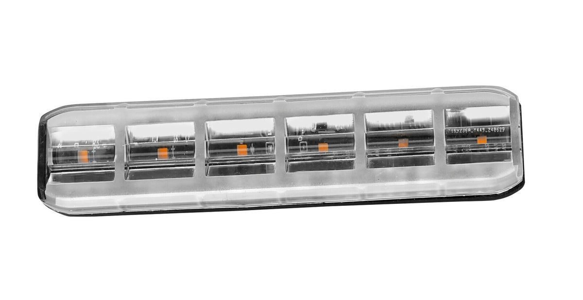 Lampa Luce di segnalazione multifunzione flessibile a 6 Led, 12/24V - Arancio 72855