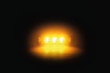 Lampa Luce di segnalazione multifunzione a 3 Led, 9/32V - 80x29 mm - Arancio 72989