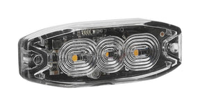 Lampa Luce di segnalazione multifunzione a 3 Led, 9/32V - 80x29 mm - Arancio 72989