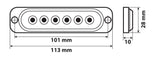 Lampa Luce strobo multifunzione a 6 Led, 12/24V - Bianco 72996