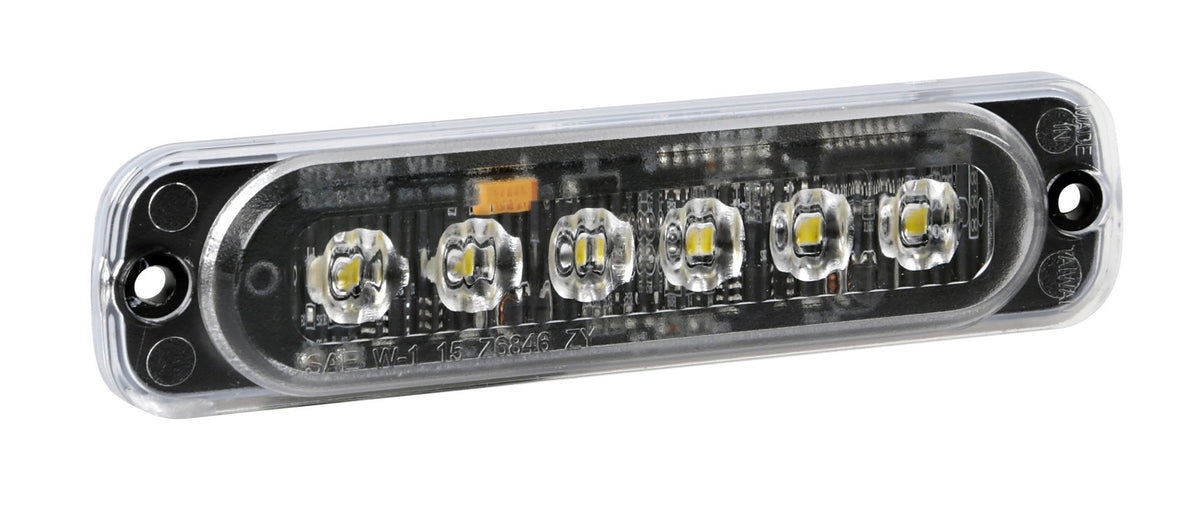 Lampa Luce strobo multifunzione a 6 Led, 12/24V - Bianco 72996
