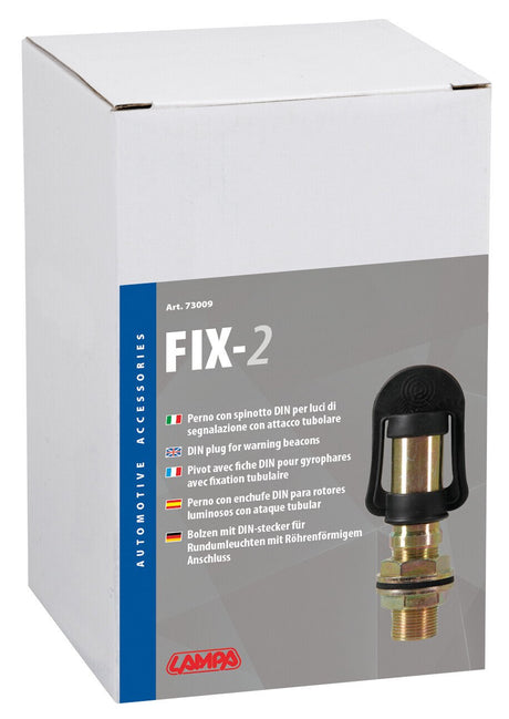 Lampa Fix-2, Perno con spinotto DIN per luce di segnalazione, attacco tubolare 73009
