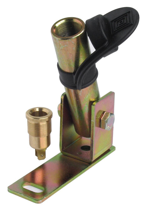 Fix-6 Staffa con perno e spinotto DIN per luce di segnalazione attacco tubolare 73014