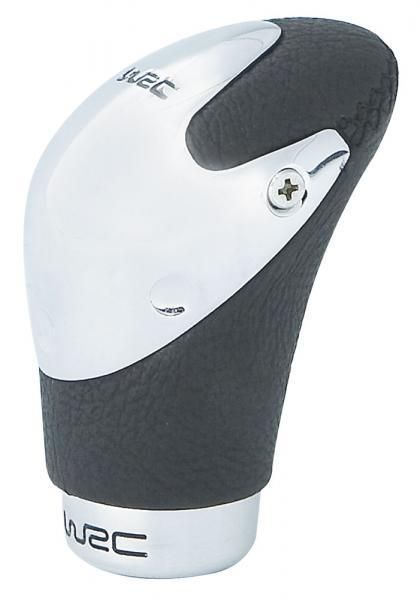 Wrc Gear Knob Aluminum/Black Leather Feeling