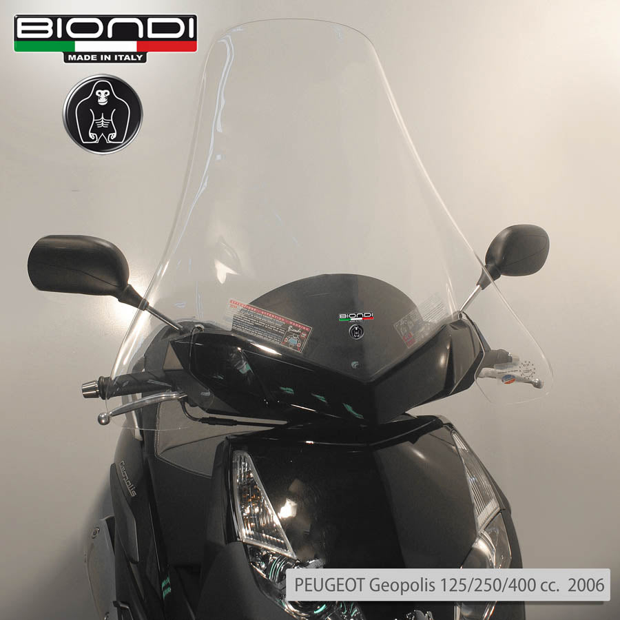 Biondi Club Parabrezza Trasparente Peugeot Geopolis 125-500 cc 2006