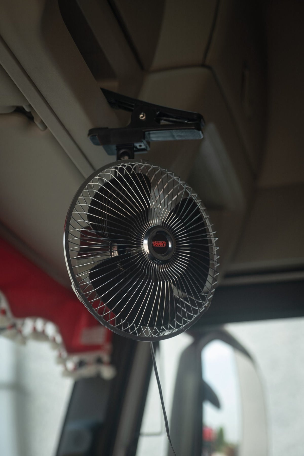 Ventilatore 24V per camion  8" cromato con clip  Lampa Chrome-Fan 73107