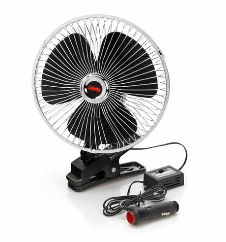 Ventilatore 24V per camion  8" cromato con clip  Lampa Chrome-Fan 73107