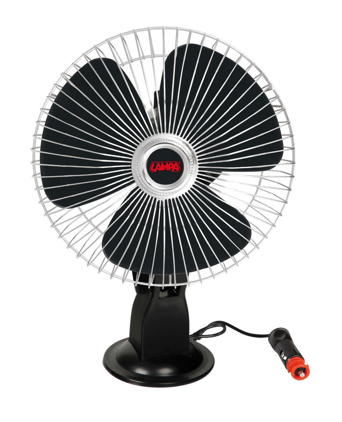 Ventilatore 24V per camion  8" cromato con ventosa  Lampa Chrome-Fan 73108