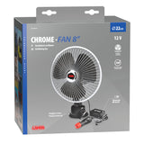 Lampa Chrome-fan, ventilatore con ventosa  8" - 12V 73112