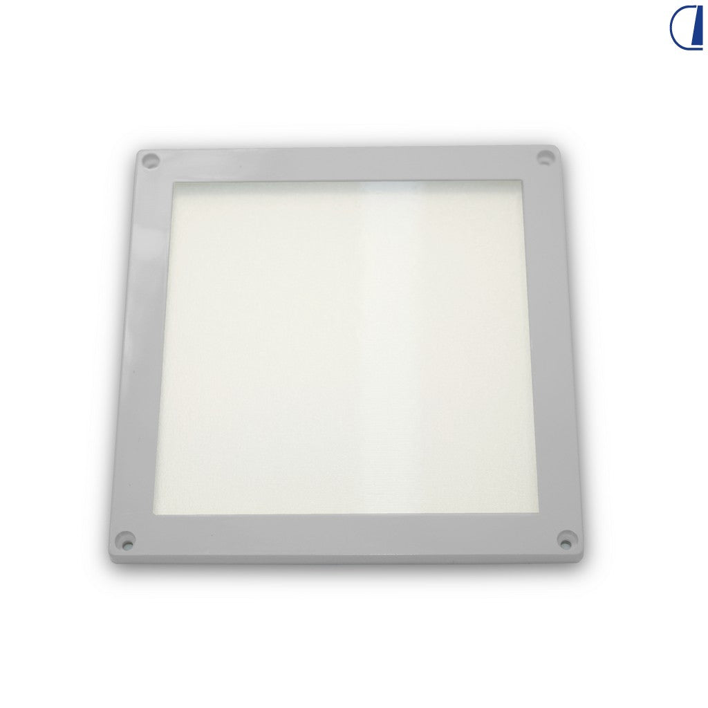 Plafoniera LED quadrata ultrasottile 10 x 10 cm da incasso per camper