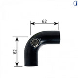 Alde Raccordo angolare 90° in gomma Ø 22 mm con vite di spurgo, senza clip