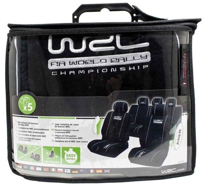 Wrc Juego completo de fundas de asiento negras