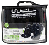 Wrc Juego completo de fundas de asiento negras