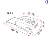 Fiamma Roll-Tank 23 F tanica acqua potabile portatile blu